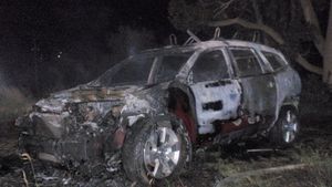 Vehicle Total Loss After Fire in Northwestern Saline County