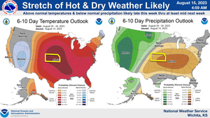 Hot & Dry Weather Coming