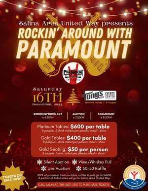 Salina Area United Way Announces ‘Rockin’ Around with Paramount’ Christmas Event