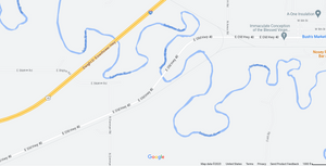 Old 40 Highway Between Donmyer & Amos Closed