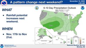 Rainfall Potential Increases Next Weekend
