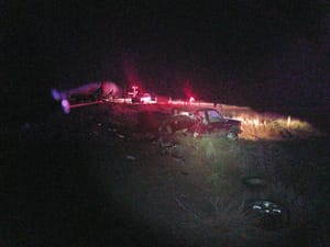 Train Collides with Unoccupied Parked Pickup Truck; Driver Faces Drug Charges