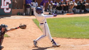 KWU's Oxford Homers Twice, Drives in Seven, but Coyotes Fall Short in World Series Debut