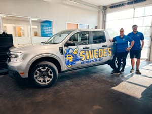 Long McArthur Ford Donates New Ford Maverick to Bethany College