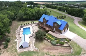 Salina Property with Pool House, 40'x60' Shop, and Elegant Interior Features