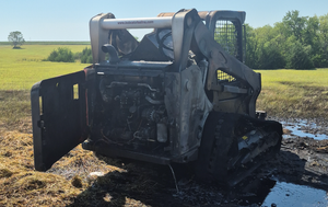 Skid Steer Fire Causes $74,500 Loss on Rural Property