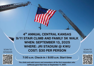 Salina Guns & Hoses to Host 4th Annual 9/11 Memorial Stair Climb Fundraiser