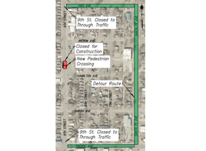9th Street Curb Extension and Pedestrian Crossing Construction