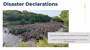 Emergency Management Reports Three Disaster Declarations for Flooding Events in Past Quarter