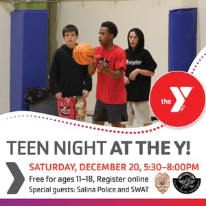 Teen Night Returns to Salina YMCA This Saturday with Free Activities for Ages 11–18