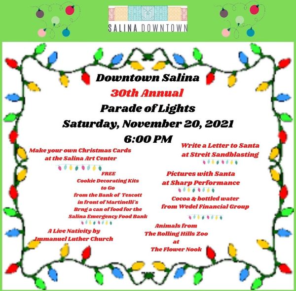 Downtown Salina Parade of Lights Schedule
